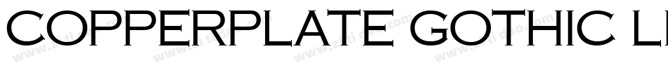 Copperplate Gothic Light字体转换